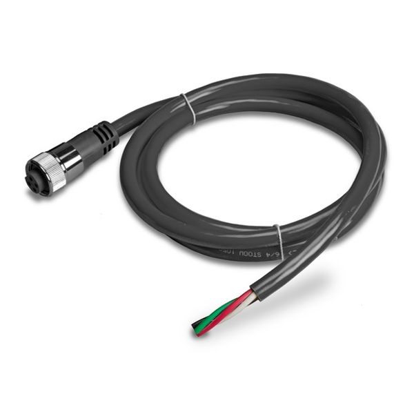 MB-Power-cable, IP67, 5 m, 4 pole, Prefabricated on one side with 7/8z straight socket image 1