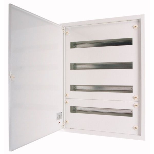 Complete flush-mounted flat distribution board, white, 33 SU per row, 6 rows, type C image 5