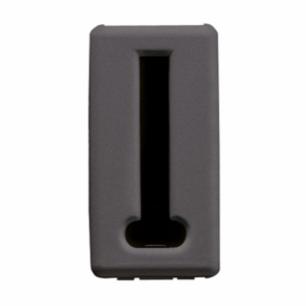 FRENCH STANDARD TELEPHONE SOCKET - 8 CONTACTS - SCREW-ON TERMINALS - 1 MODULE - SYSTEM BLACK image 1