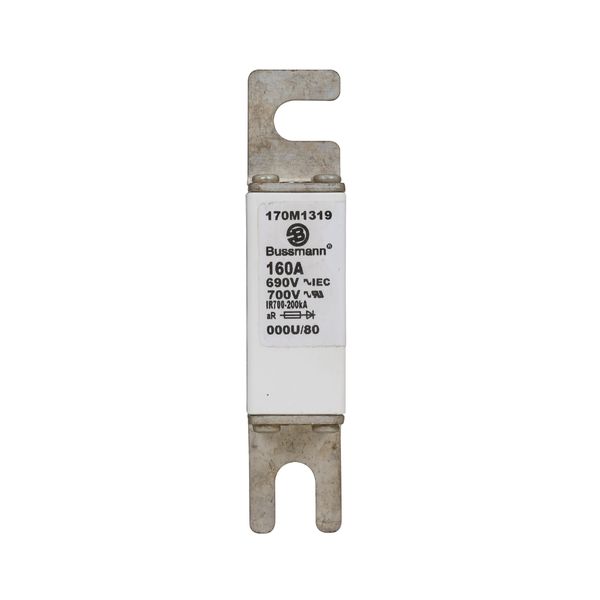 Fuse-link, high speed, 160 A, AC 690 V, DIN 000, 21 x 40 x 100 mm, aR, DIN, IEC image 7