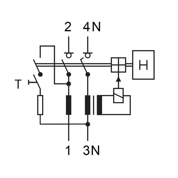 Residual current circuit breaker 63A, 2-pole, 300mA, type AC image 4