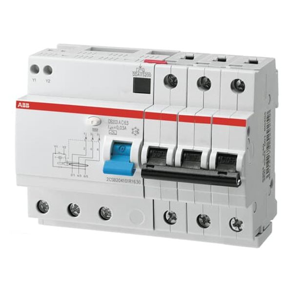 DS203 M AC-B63/0.03 Residual Current Circuit Breaker with Overcurrent Protection image 2