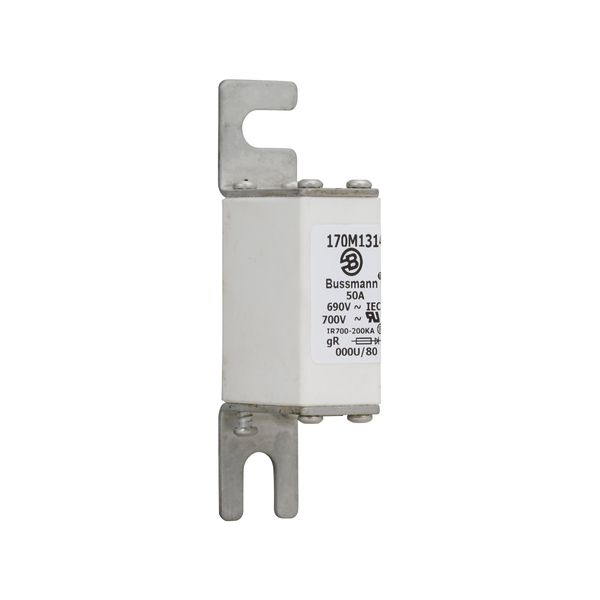 Fuse-link, high speed, 50 A, AC 690 V, DIN 000, 21 x 40 x 100 mm, gR, DIN, IEC image 5