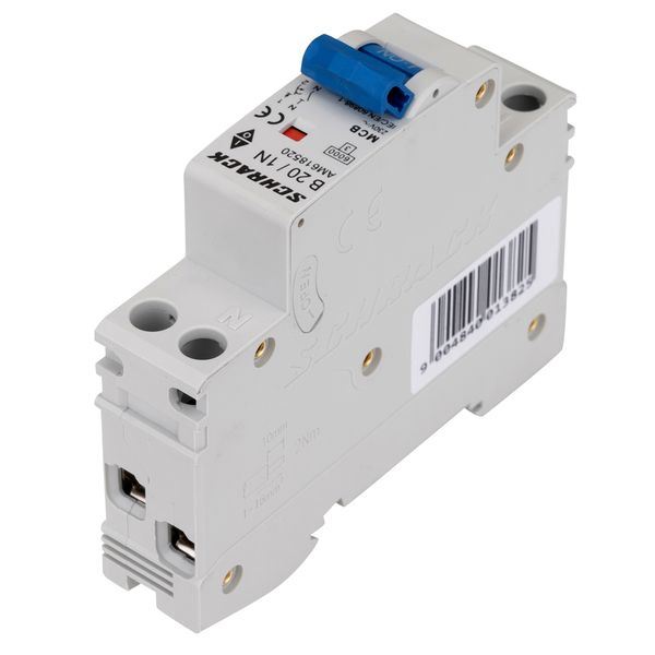 Miniature Circuit Breaker (MCB) AMPARO 6kA, B 20A, 1+N, 1MW image 3