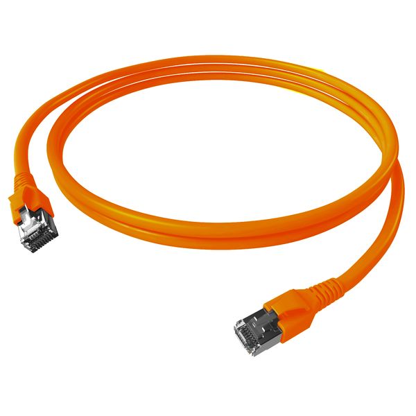 Patchcord RJ45 shielded Cat.6a 10GB, LS0H, orange,  10.0m image 3