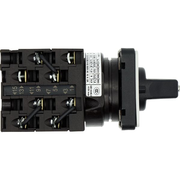 Multi-speed switches, T0, 20 A, flush mounting, 4 contact unit(s), Contacts: 8, 60 °, maintained, With 0 (Off) position, 1-0-2, Design number 8441 image 19