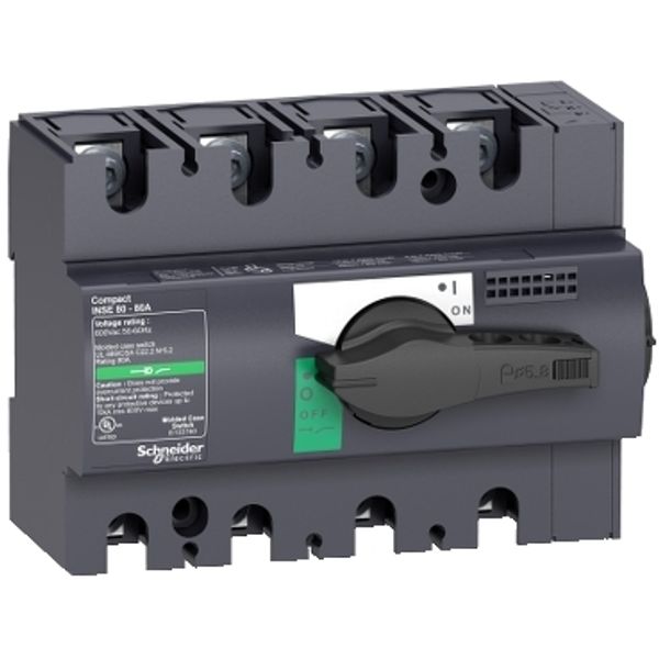 switch-disconnector Interpact INSE80 - 4 poles - 40 A image 2