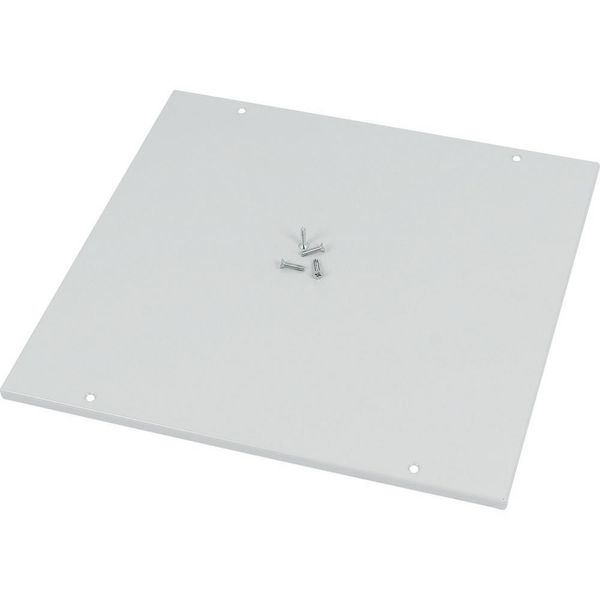 Top plate flanges, closed, for WxD = 1000 x 800 mm, IP55, grey image 2