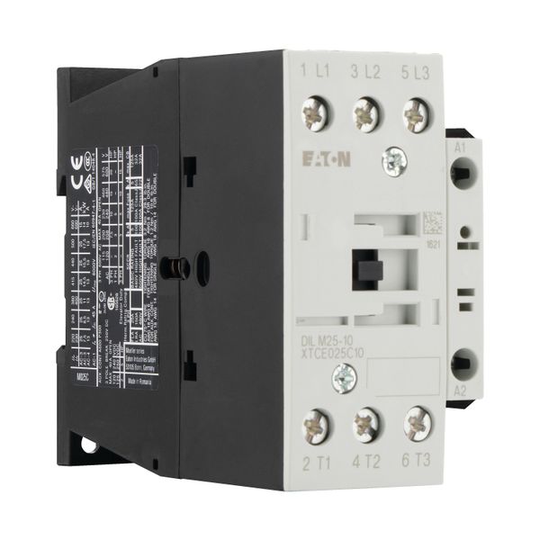 Contactor, 3 pole, 380 V 400 V 11 kW, 1 N/O, RDC 24: 24 - 27 V DC, DC operation, Screw terminals image 11