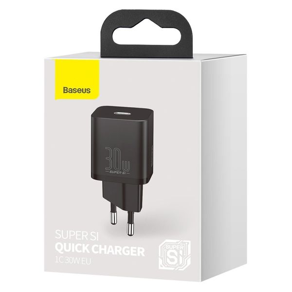 Wall Quick Charger Super Si 30W USB-C QC3.0 PD, White image 4