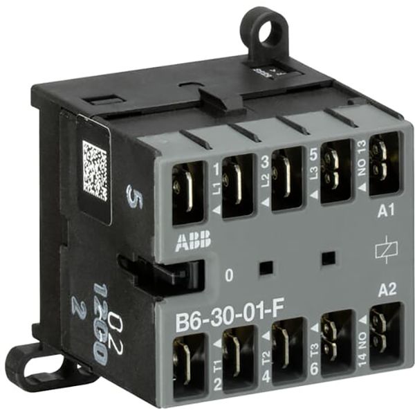 B6-30-01-F-85 Mini Contactor 380 ... 415 V AC - 3 NO - 0 NC - Flat-Pin Connections image 1