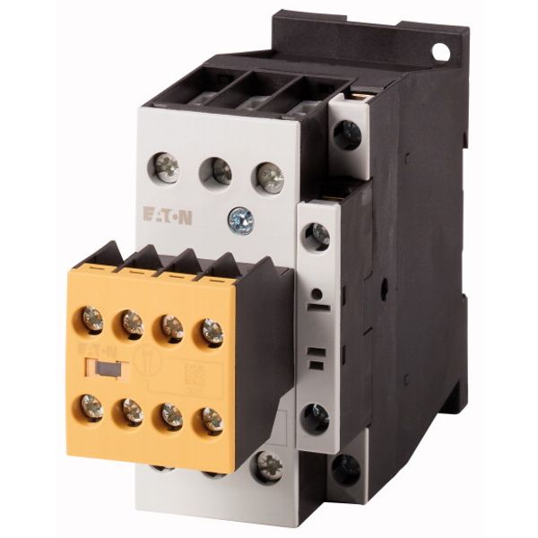 Safety contactor, 380 V 400 V: 7.5 kW, 2 N/O, 3 NC, 110 V 50 Hz, 120 V 60 Hz, AC operation, Screw terminals, with mirror contact. image 1