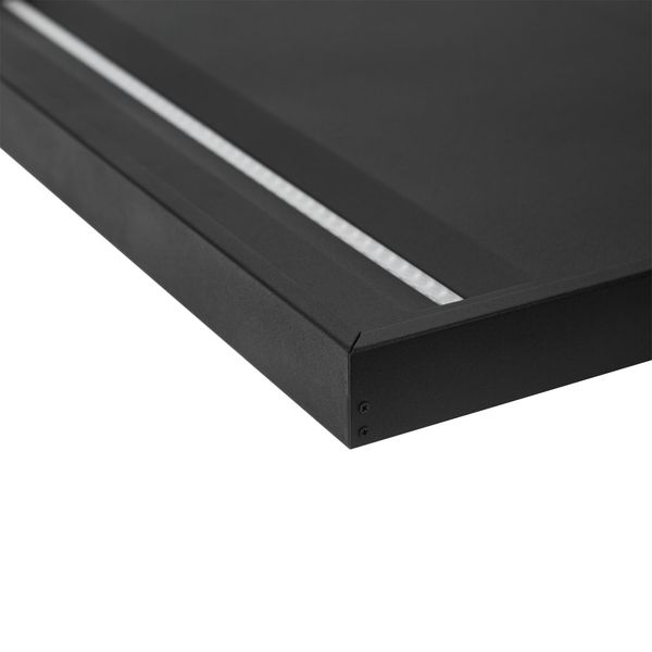 Frame to mounted fixture surface luminaire  ALGINE LINE 600x600mm black image 25