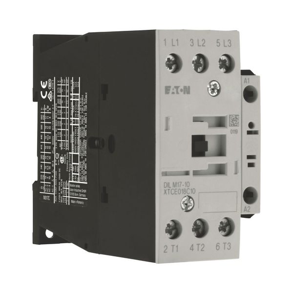 Contactor, 3 pole, 380 V 400 V 7.5 kW, 1 N/O, RDC 240: 200 - 240 V DC, DC operation, Screw terminals image 14