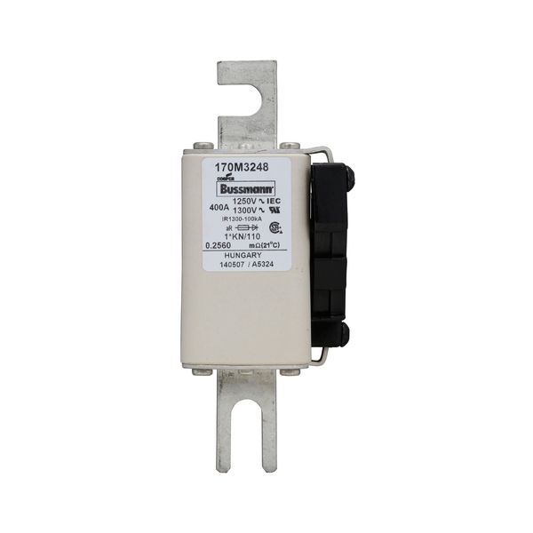 Fuse-link, high speed, 400 A, AC 1250 V, compact size 1, 45 x 58 x 138 mm, aR, DIN, IEC, type K indicator image 7