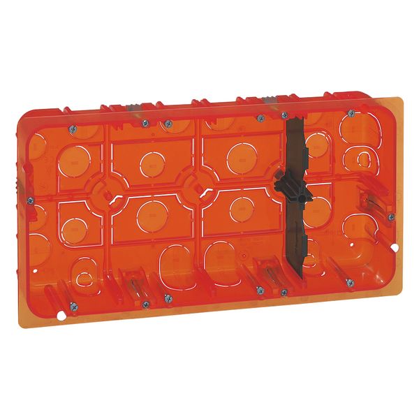 Flush mounting box Batibox - depth 50 mm - 2 x 10 modules - multi-material image 2