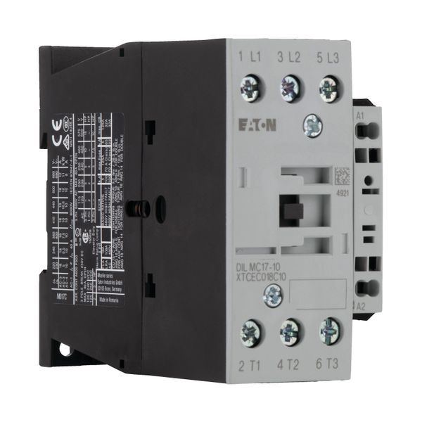 Contactor, 3 pole, 380 V 400 V 7.5 kW, 1 N/O, 230 V 50/60 Hz, AC operation, Spring-loaded terminals image 11