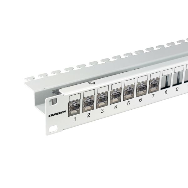 Patchpanel 19" empty for 24 modules (SFA)(SFB), 1U, RAL7035 image 7