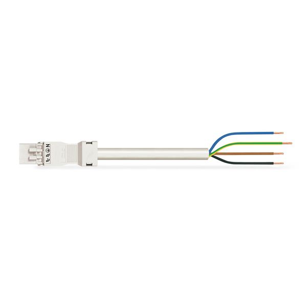 pre-assembled connecting cable Eca Plug/open-ended white image 1