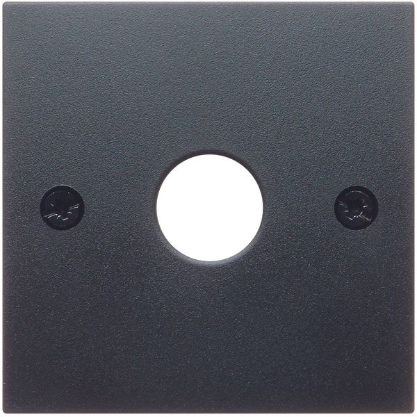 Centre plate for aerial socket 1-hole, B.3/B.7, anthracite matt image 1