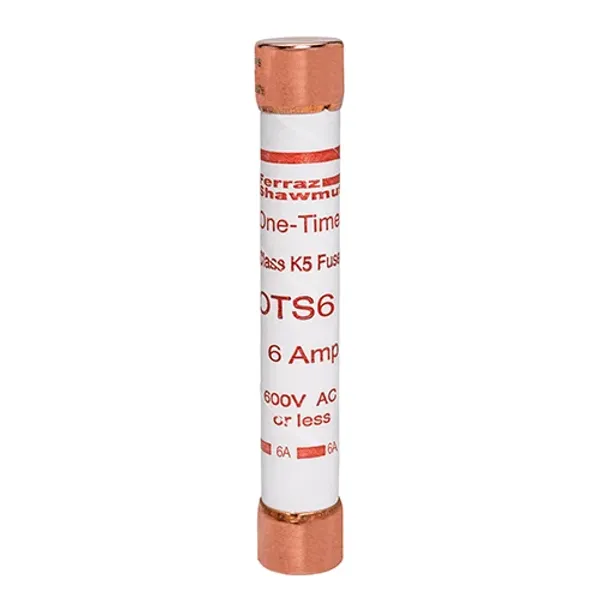 Fuse OTS - Class K5 - Fast-Acting 600VAC 300VDC 6A Ferrule image 1