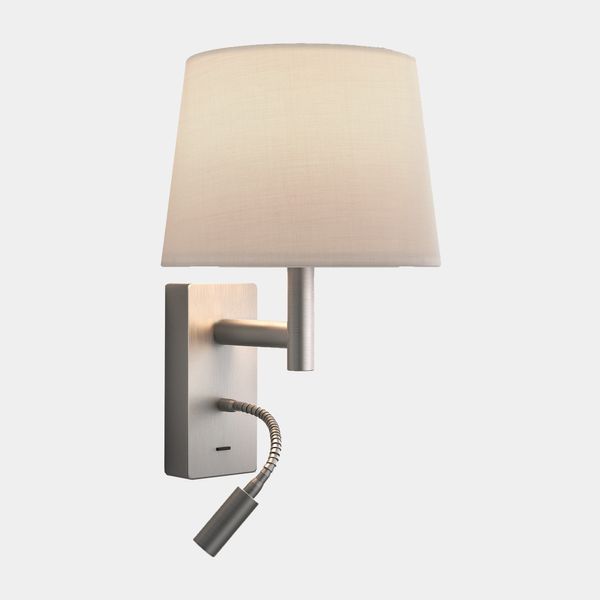 Wall fixture Metrica Shade Extend Reader E27 LED 60;2.1W 2700K Satin nickel 137lm image 1
