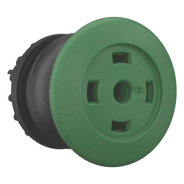 Mushroom actuator, RMQ-Titan, Mushroom, momentary, Mushroom green, Without button plate, Bezel: black image 6