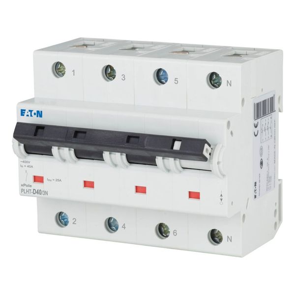 Miniature circuit breaker (MCB), 40A, 3Np, D-Char, AC image 3