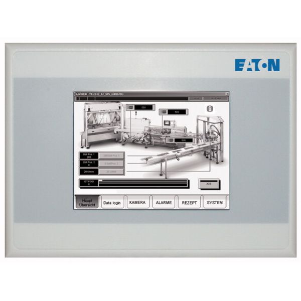 Touch panel, 24 V DC, 3.5z, TFTmono, ethernet, RS485, profibus, PLC image 1