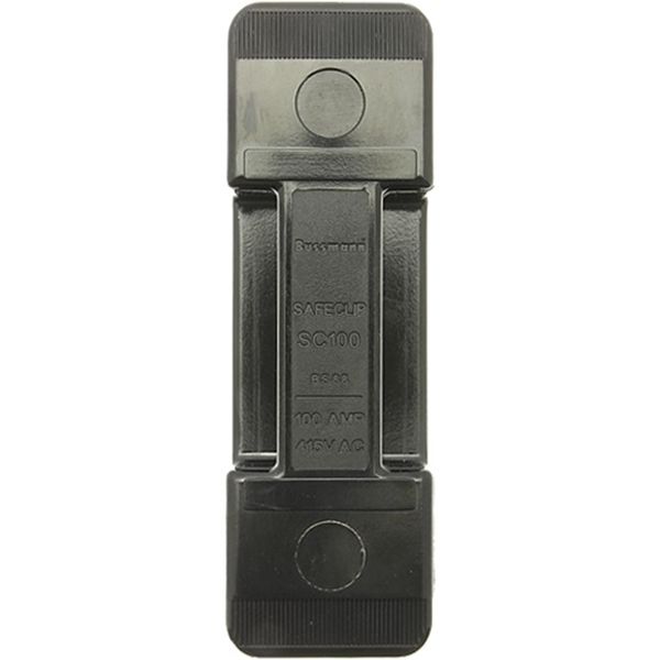 Fuse-holder, LV, 100 A, AC 550 V, BS88, 1P, BS, front connected, black image 2