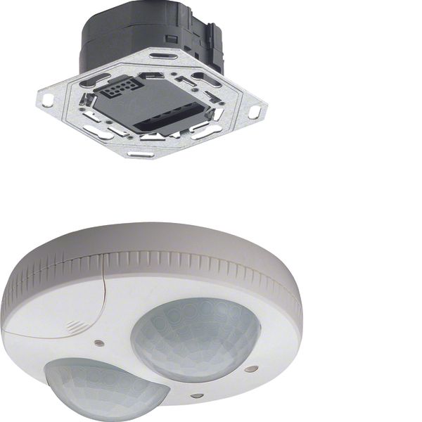 Presence detector 360°, 1/10V, flush mounted, white image 1
