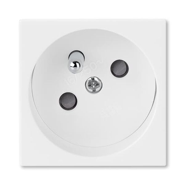 5580N-C02357 H Socket outlet 45×45 with earthing pin, shuttered, with power supply indication image 4
