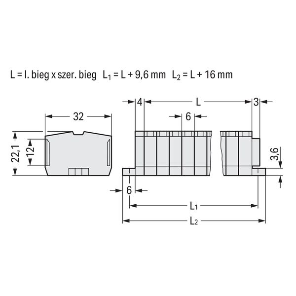 2-conductor terminal strip without push-buttons suitable for Ex e II a image 4