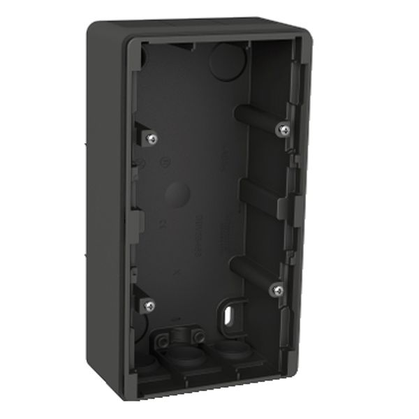 Exxact surface mounted box 2-gang high IP44 anthracite image 3