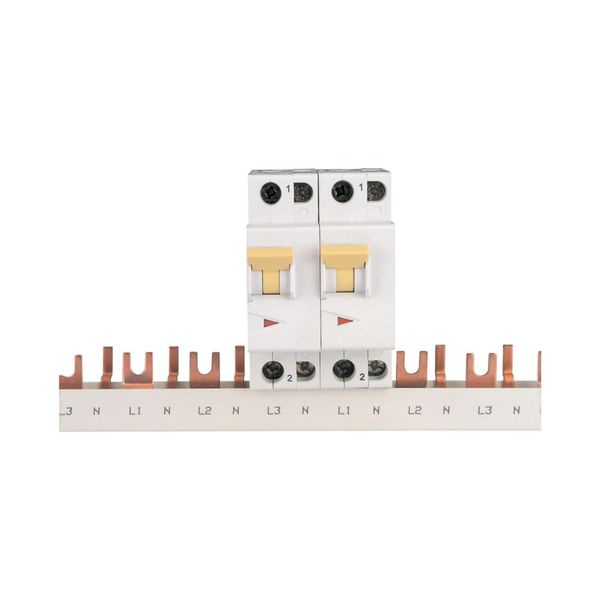 Phase busbar, 4-phases, 16qmm, fork connector+pin, 1m image 5