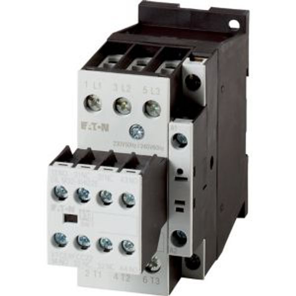 Contactor, 380 V 400 V 7.5 kW, 2 N/O, 2 NC, RDC 24: 24 - 27 V DC, DC operation, Screw terminals image 2