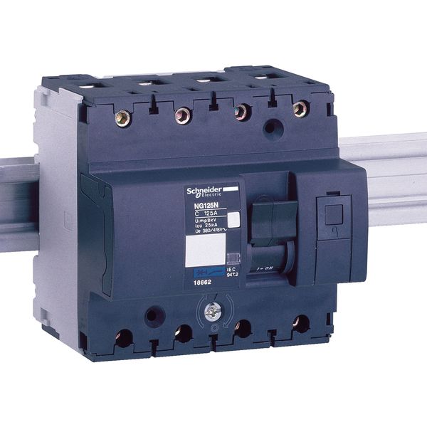 Miniature circuit-breaker, Acti9 NG125L, 4P, 10 A, B curve, 50 kA (IEC 60947-2) image 3