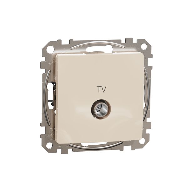 TV connector intermediate 10dB, Sedna, Beige image 4