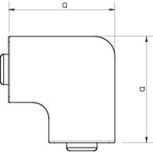 WDK HF60060LGR Flat angle cover  60x60mm image 2