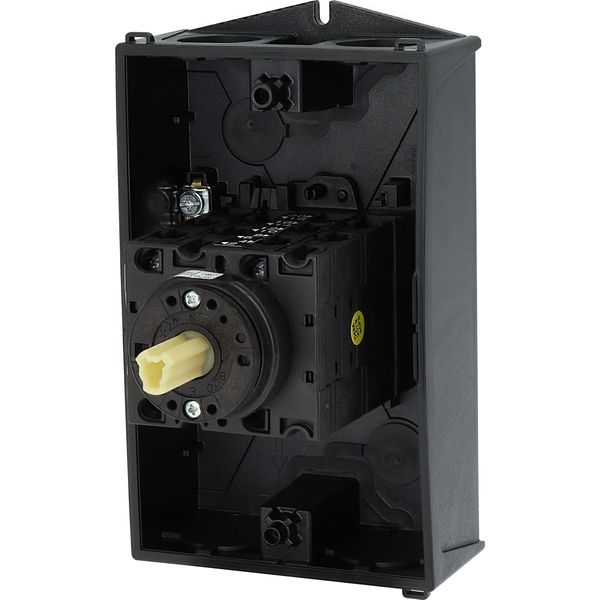 Reversing star-delta switches, T3, 32 A, surface mounting, 5 contact unit(s), Contacts: 10, 60 °, maintained, With 0 (Off) position, D-Y-0-Y-D, Design image 61