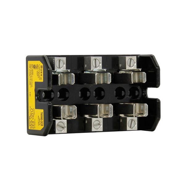 Eaton Bussmann series Class T modular fuse block, 600 Vac, 600 Vdc, 31-60A, Box lug, Three-pole image 4