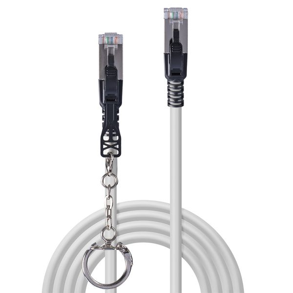 20m Cat.6A S/FTP LSZH Network Security Cable, Grey RJ45, M/M, 500MHz, Copper image 2