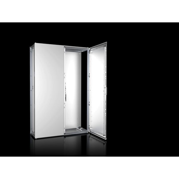 VX Baying enclosure system, WHD: 1200x1800x400 mm, stainless steel, two doors image 6