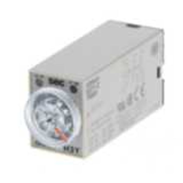 Timer, plug-in, 14-pin, on-delay, 4PDT, 3 A, 24 VDC Supply, 0.2 - 5 Se image 1