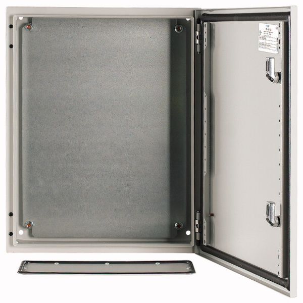 Wall enclosure with mounting plate, HxWxD=500x400x150mm image 1
