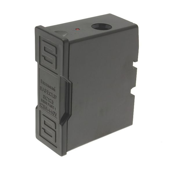 Fuse-holder, LV, 125 A, AC 550 V, BS88/F3, 1P, BS, front connected, black image 7