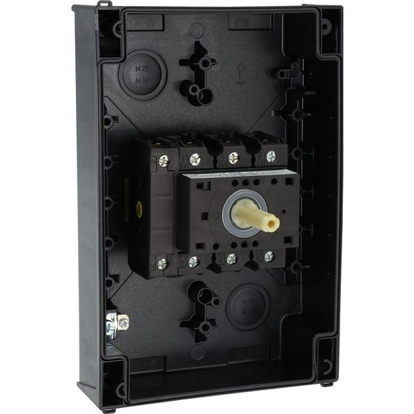 Main switch, P3, 63 A, surface mounting, 3 pole + N, STOP function, With black rotary handle and locking ring, Lockable in the 0 (Off) position image 13