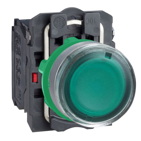 VERLICHTE DRUKKNOP P-LED GROEN image 1