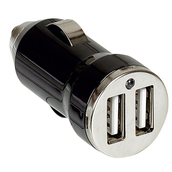 KIT DUAL USB CAR CHARGER 12V-2.1A MAX image 1