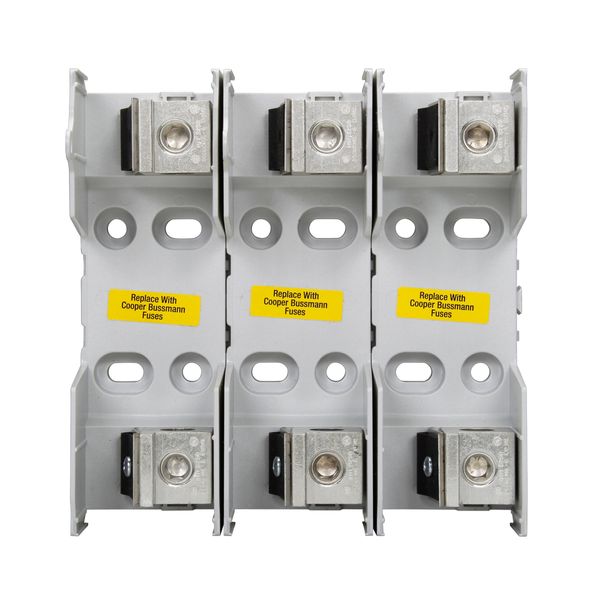 Eaton Bussmann Series RM modular fuse block, 250V, 110-200A, Knife Blade End X Knife Blade End, Three-pole image 1